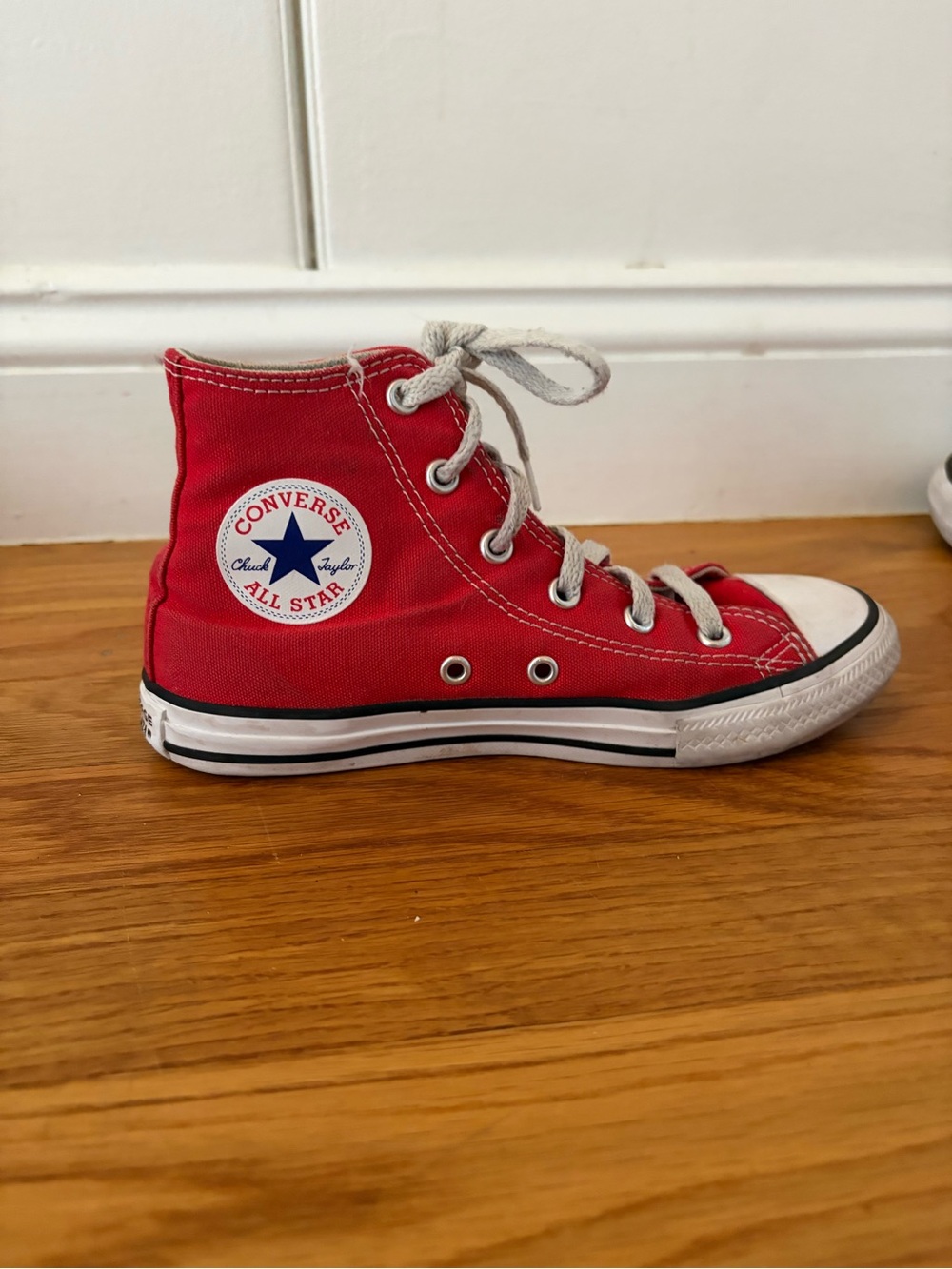 Converse Red High Top Canvas Sneakers